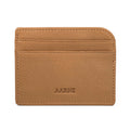 Aarni elk leather card holder, cognac