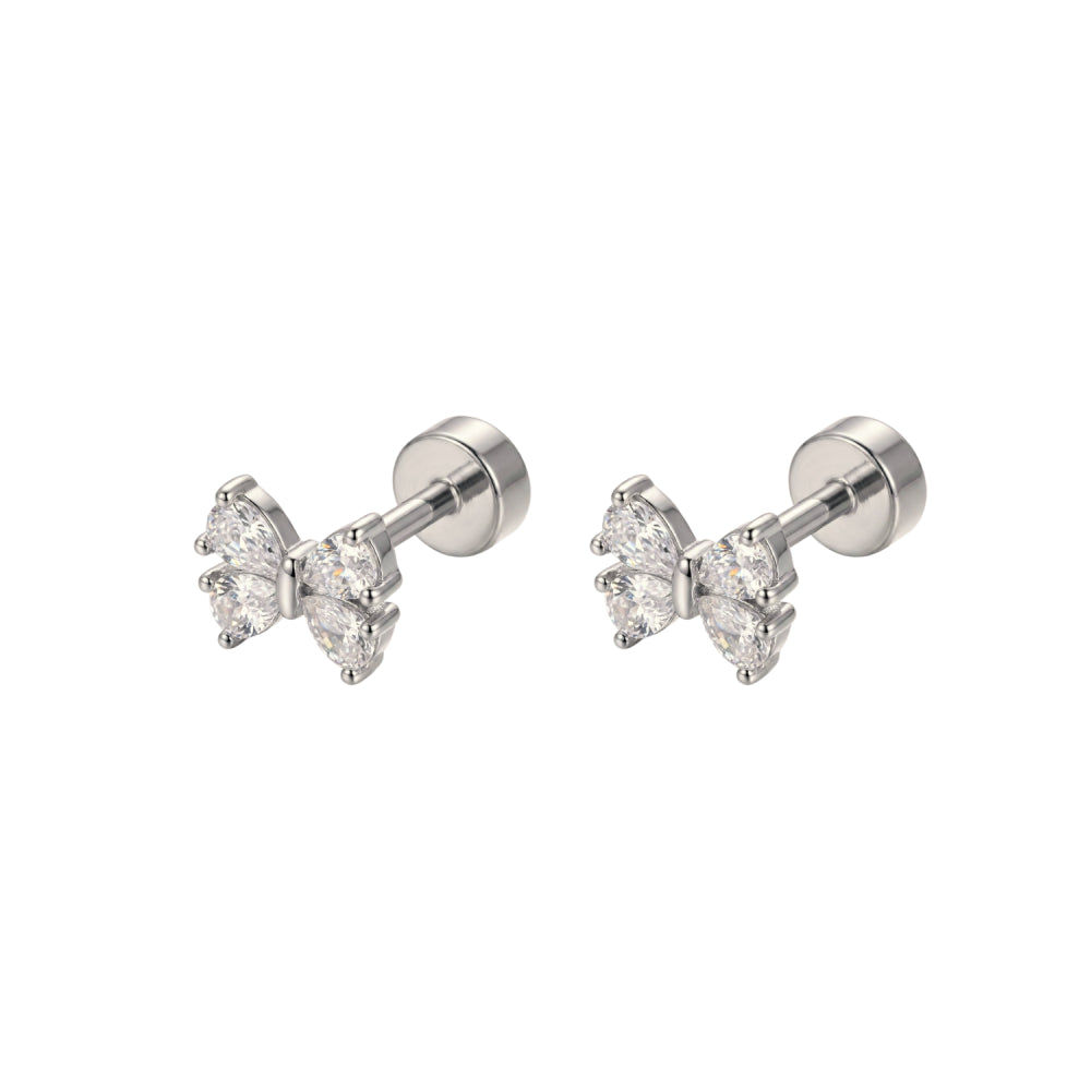 Aurora Zirkonia Rusettikorvakorut AE0104-02