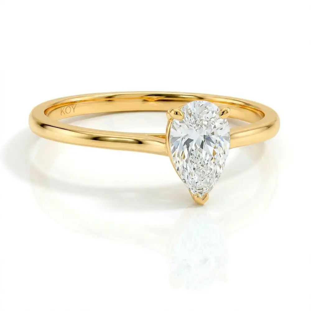 Beat of Love Sirena laboratoriotimanttisormus 0,50 ct keltakulta Beat Of Love