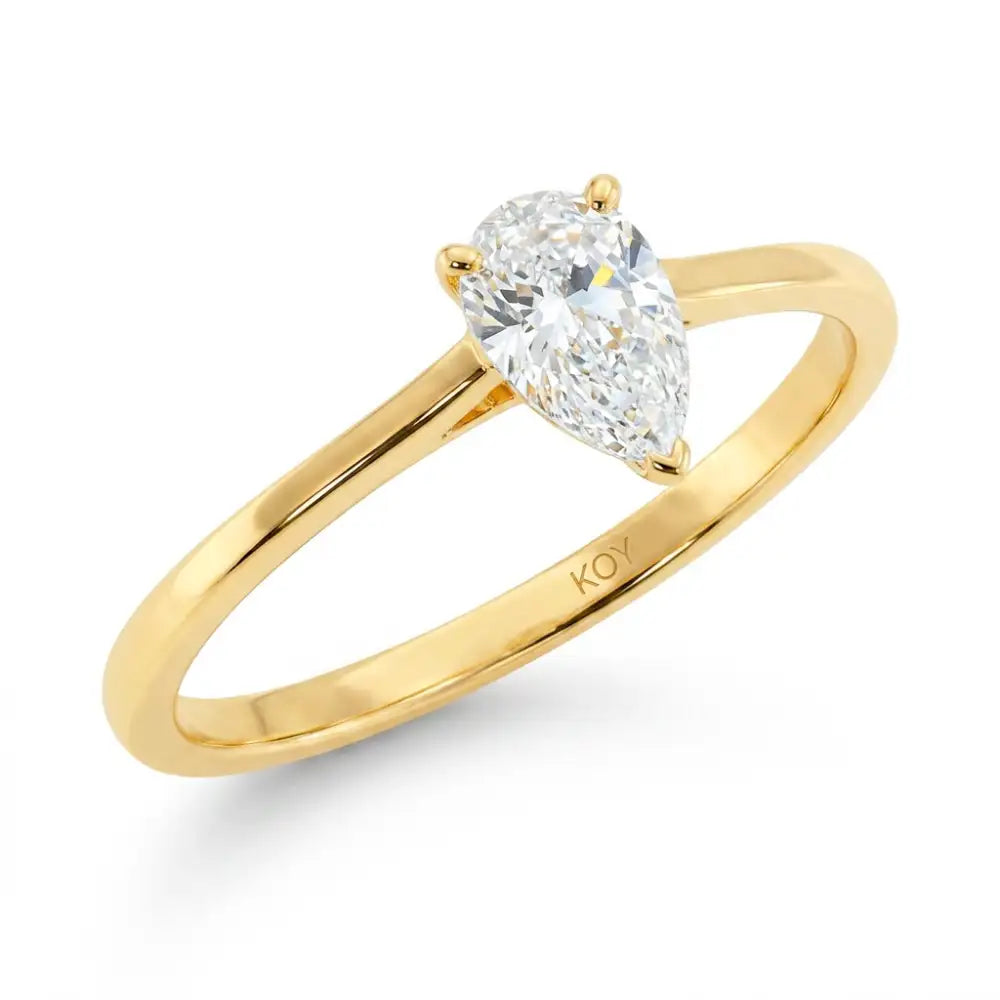 Beat of Love Sirena laboratoriotimanttisormus 0,50 ct keltakulta Beat Of Love
