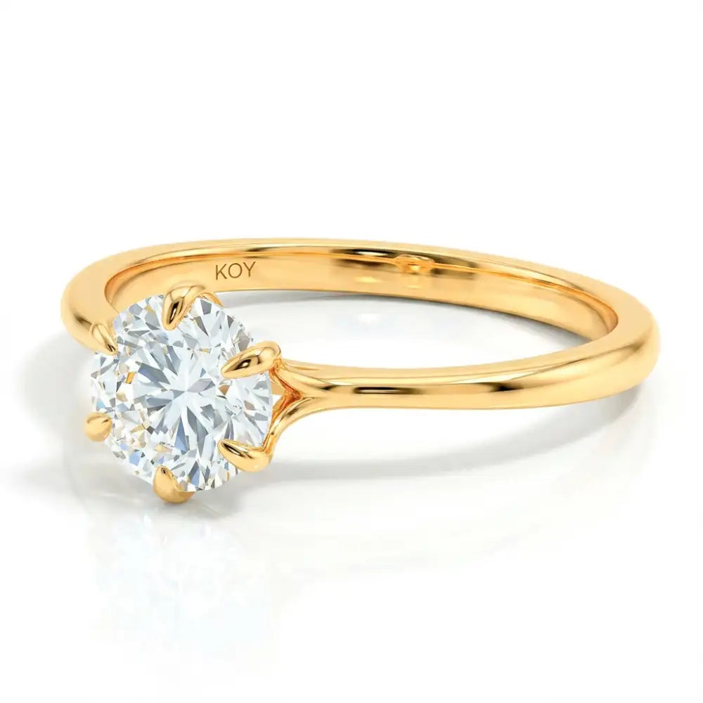 Beat of Love Cressida laboratoriotimanttisormus 1,00 ct keltakulta Beat Of Love