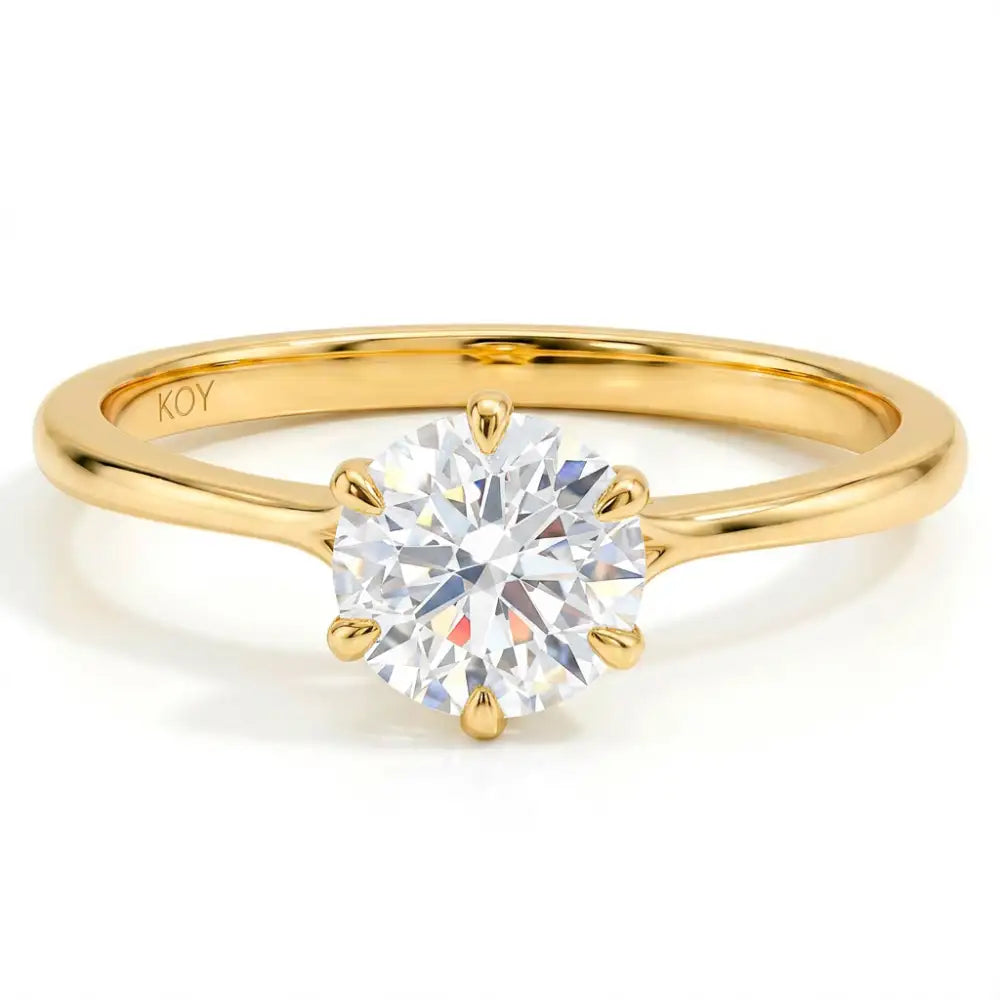 Beat of Love Cressida laboratoriotimanttisormus 1,00 ct keltakulta Beat Of Love