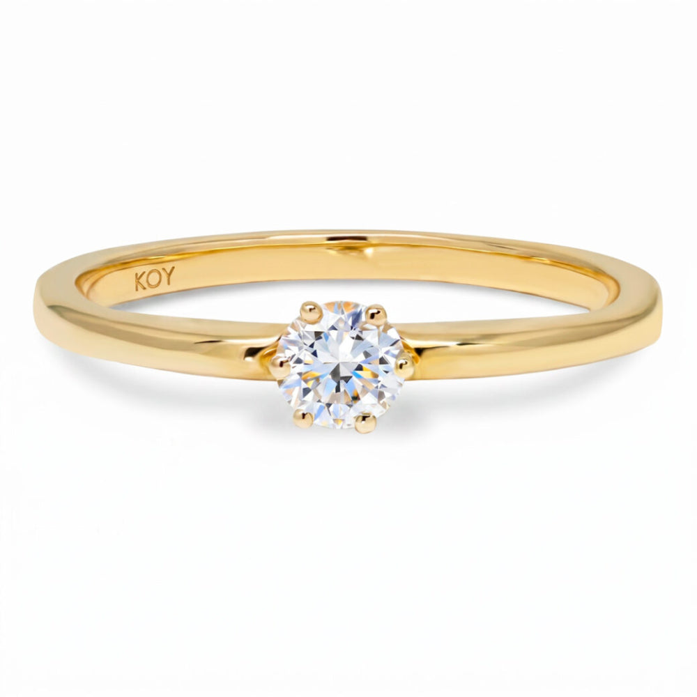 Beat of Love Andromeda laboratoriotimanttisormus 0,25 ct keltakulta Beat Of Love