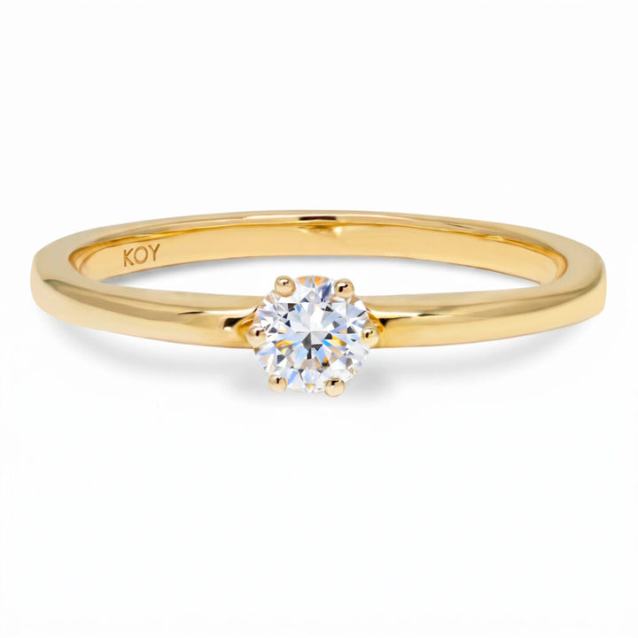 Beat of Love Andromeda laboratoriotimanttisormus 0,25 ct keltakulta Beat Of Love