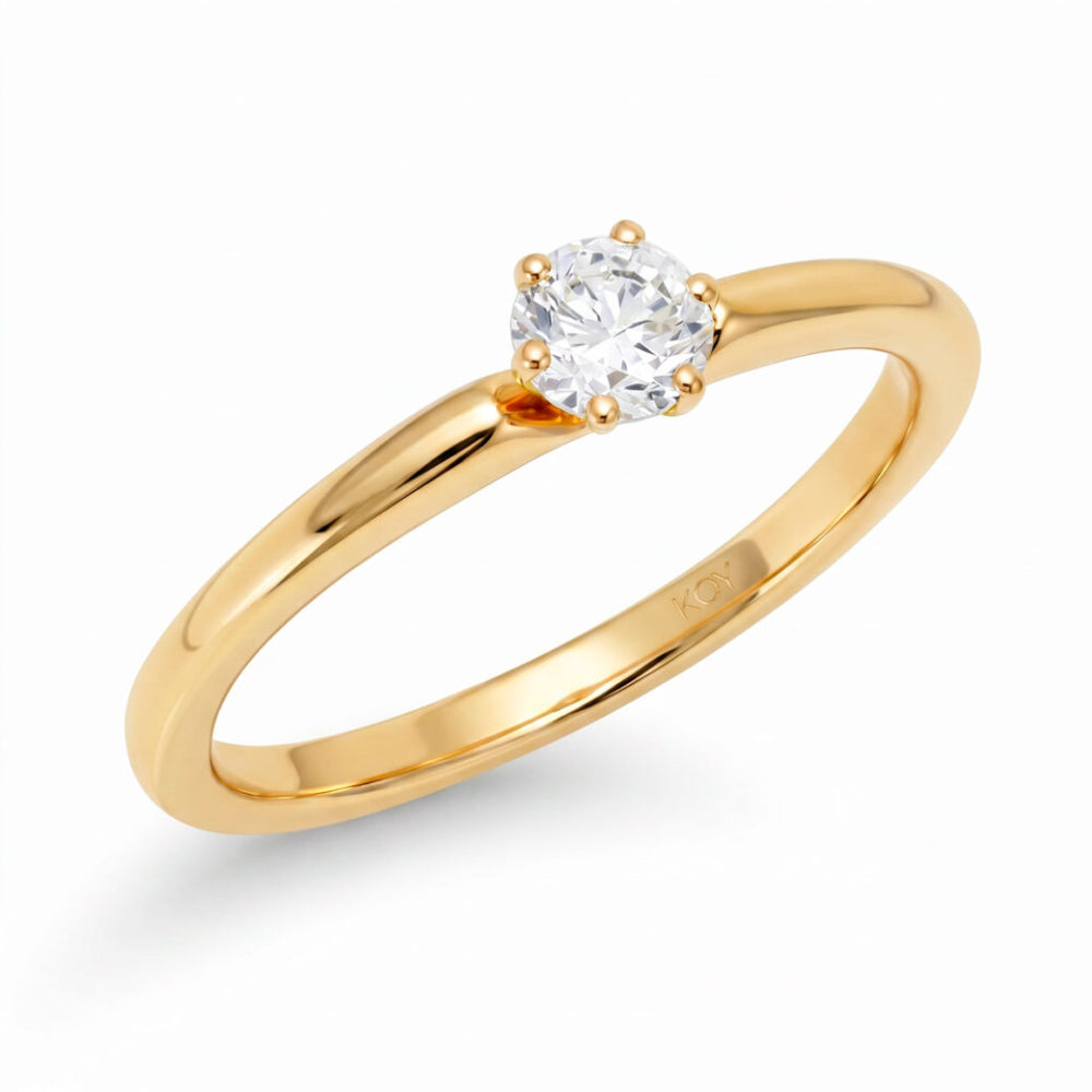 Beat of Love Andromeda laboratoriotimanttisormus 0,25 ct keltakulta Beat Of Love