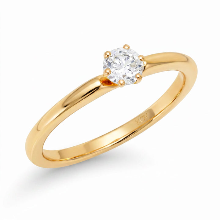 Beat of Love Andromeda laboratoriotimanttisormus 0,25 ct keltakulta Beat Of Love
