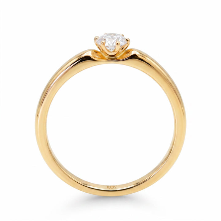 Beat of Love Andromeda laboratoriotimanttisormus 0,25 ct keltakulta Beat Of Love
