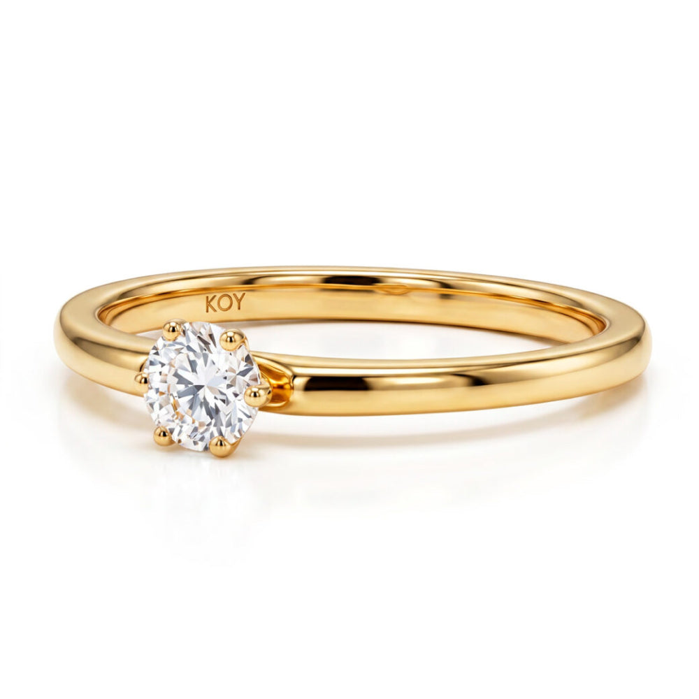 Beat of Love Andromeda laboratoriotimanttisormus 0,25 ct keltakulta Beat Of Love