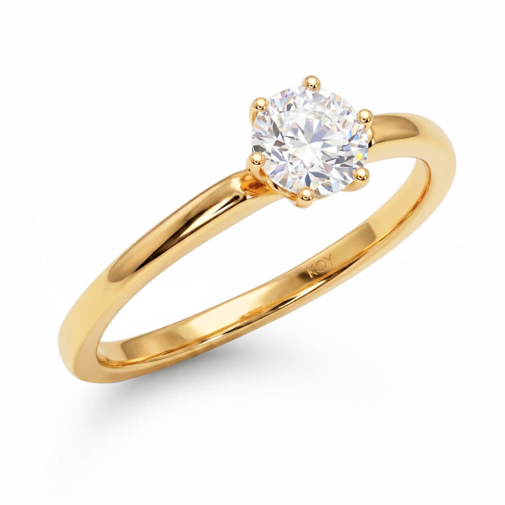 Beat of Love Andromeda laboratoriotimanttisormus 0,50 ct keltakulta Beat Of Love