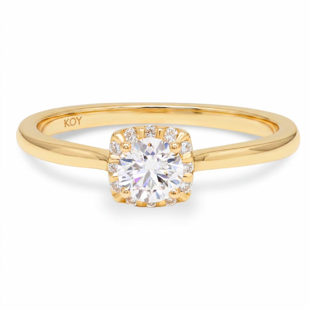 Beat of Love Asteria laboratoriotimanttisormus 0,40 ct keltakulta Beat Of Love