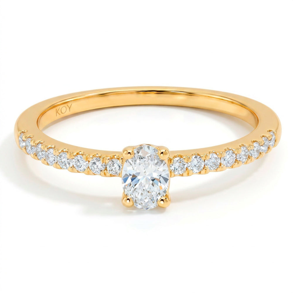 Beat of Love Gaia laboratoriotimanttisormus 0,33 ct keltakulta Beat Of Love