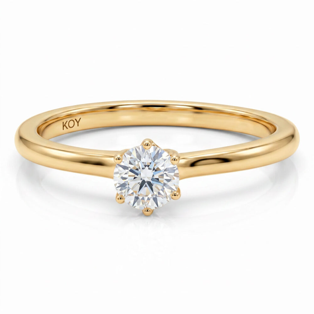 Beat of Love Harmonia laboratoriotimanttisormus 0,33 ct keltakulta Beat Of Love