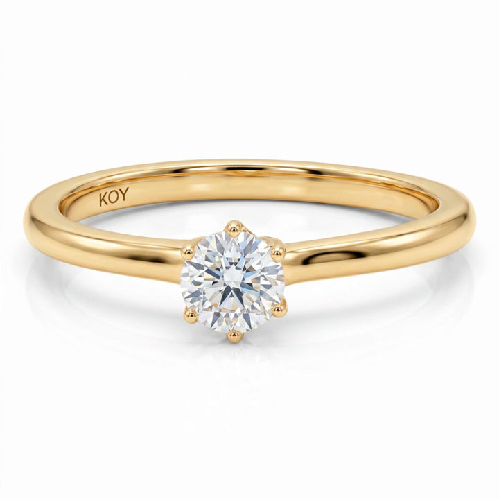 Beat of Love Harmonia laboratoriotimanttisormus 0,33 ct keltakulta Beat Of Love