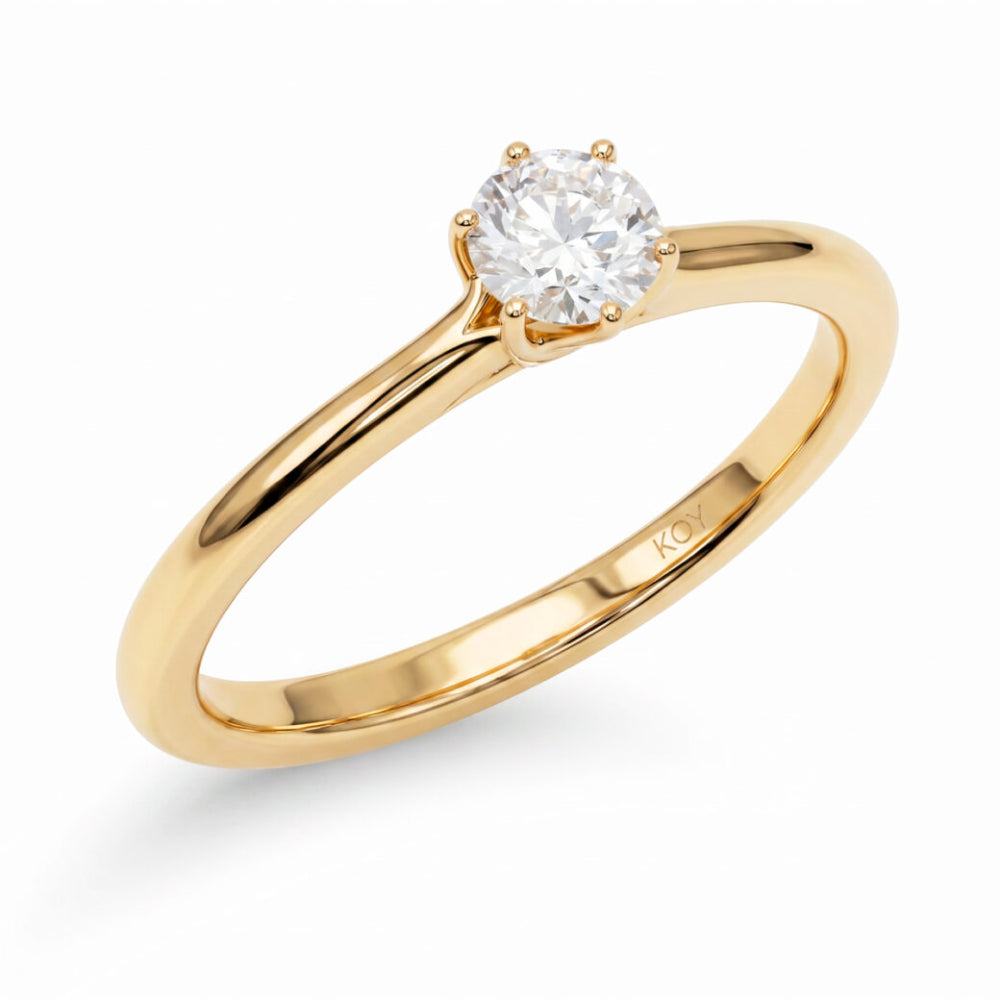 Beat of Love Harmonia laboratoriotimanttisormus 0,33 ct keltakulta Beat Of Love