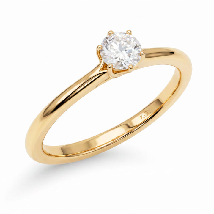 Beat of Love Harmonia laboratoriotimanttisormus 0,33 ct keltakulta Beat Of Love