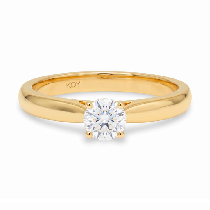 Beat of Love Leda laboratoriotimanttisormus 0,25 ct keltakulta Beat Of Love