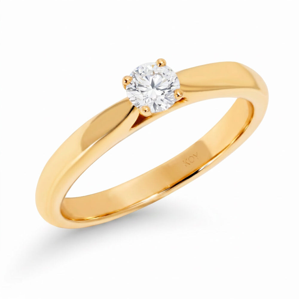 Beat of Love Leda laboratoriotimanttisormus 0,25 ct keltakulta Beat Of Love