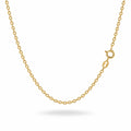 Gold-plated anchor chain, silver, 1.35 mm