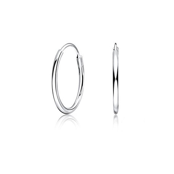 Hopeiset korvarenkaat 1,2 mm useita kokoja