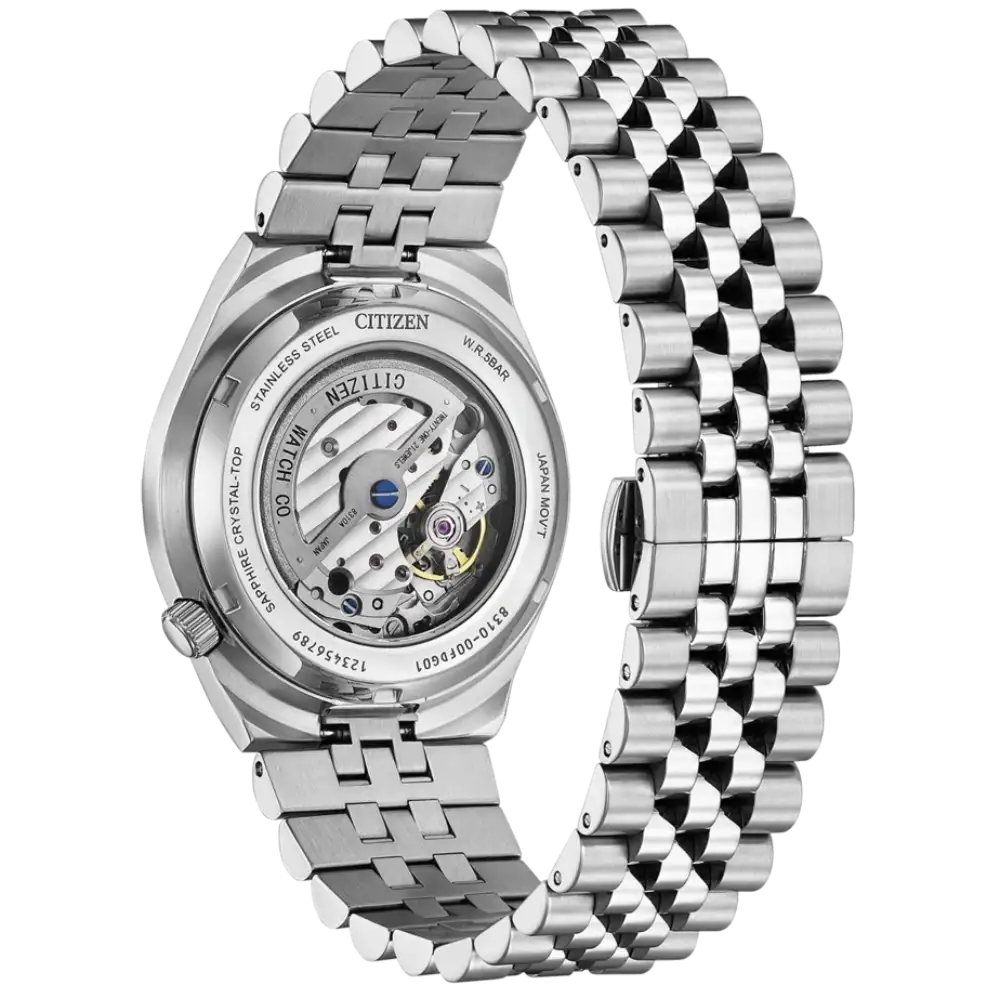 Citizen Tsyosa automaattikello NK0020-55E takapohja