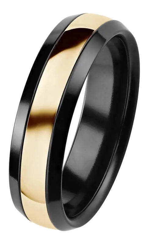 Kohinoor Black Duetto Edition kihlasormus musta 6 mm 006-092