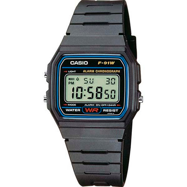 Casio Collection F-91W-1YEG rannekello