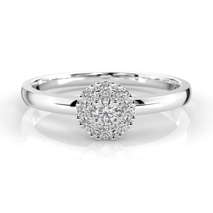 Festive Bella Timanttisormus 0,15 ct valkokulta