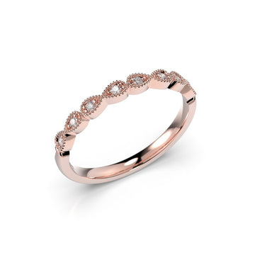 Festive Olga Timanttisormus 0,08 ct punakulta