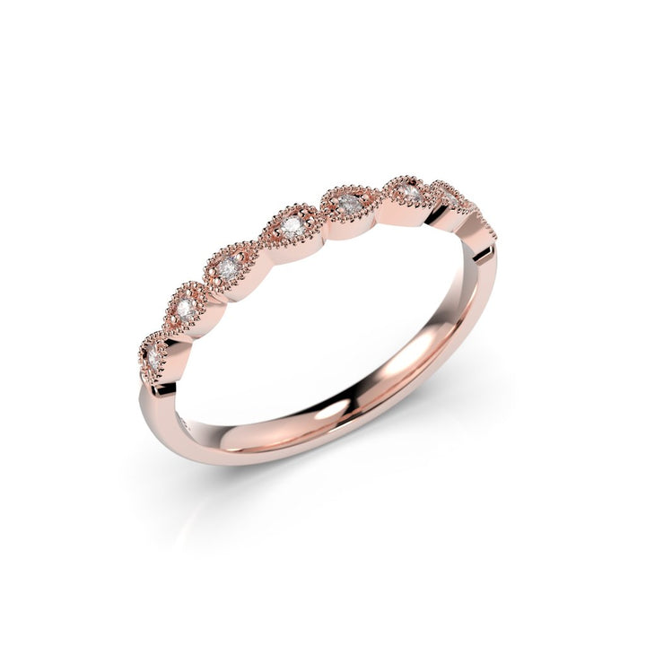 Festive Olga Timanttisormus 0,08 ct punakulta