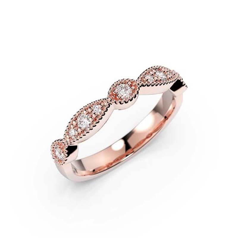 Festive Edith timanttisormus 0,19 ct punakulta