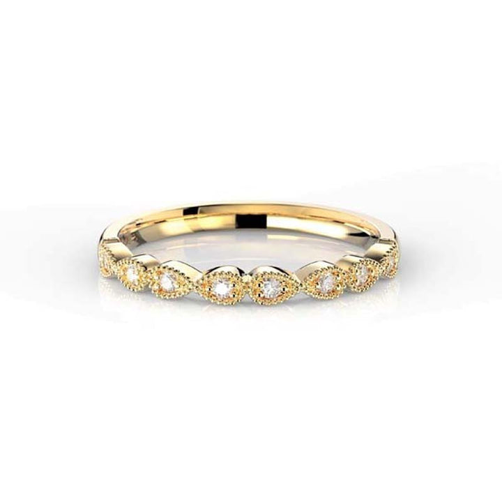 Festive Olga Timanttisormus 0,08 ct keltakulta