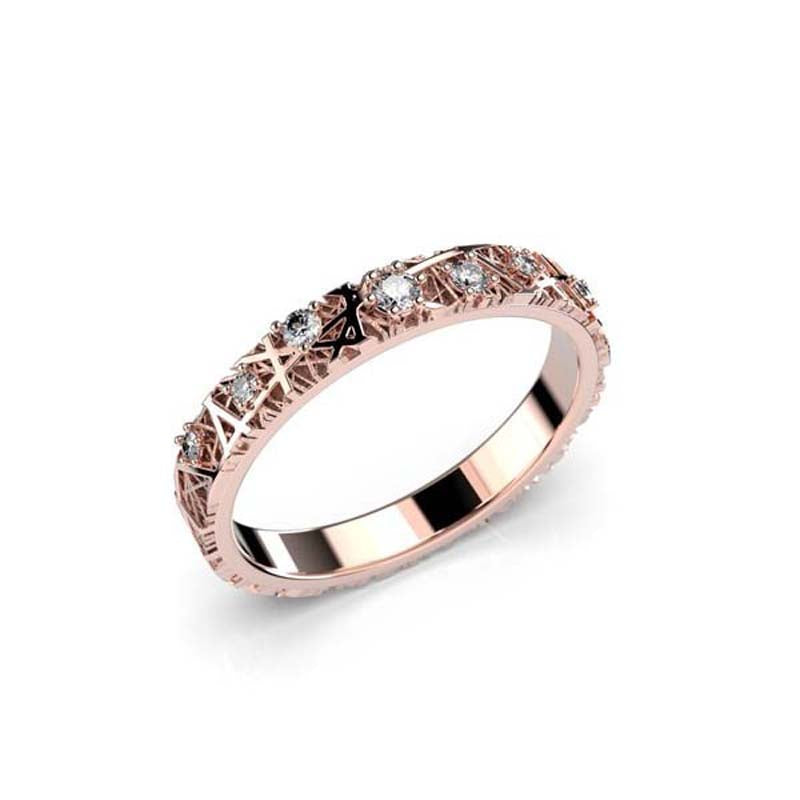 Festive Routa Timanttisormus 0,11 ct / 3,0 mm punakulta
