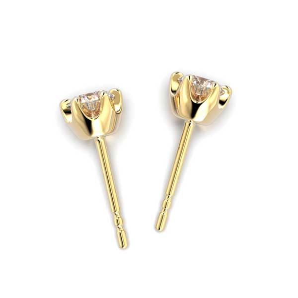 Festive Adele Laboratoriotimanttikorvakorut keltakulta 0,60 ct