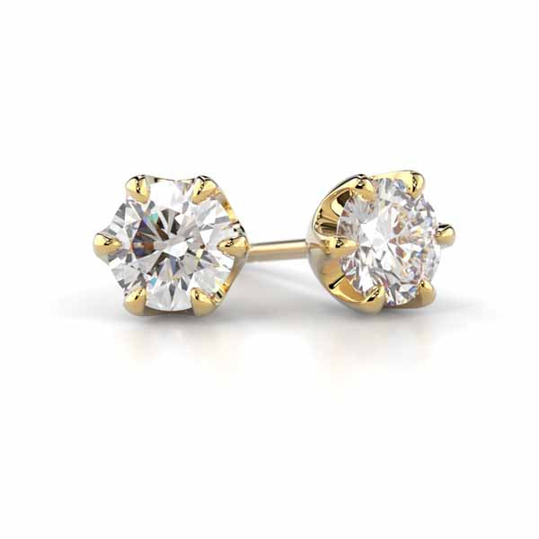 Festive Adele Laboratoriotimanttikorvakorut keltakulta 1,00 ct