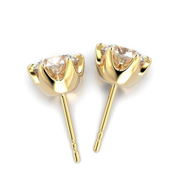 Festive Adele Laboratoriotimanttikorvakorut keltakulta 2,00 ct