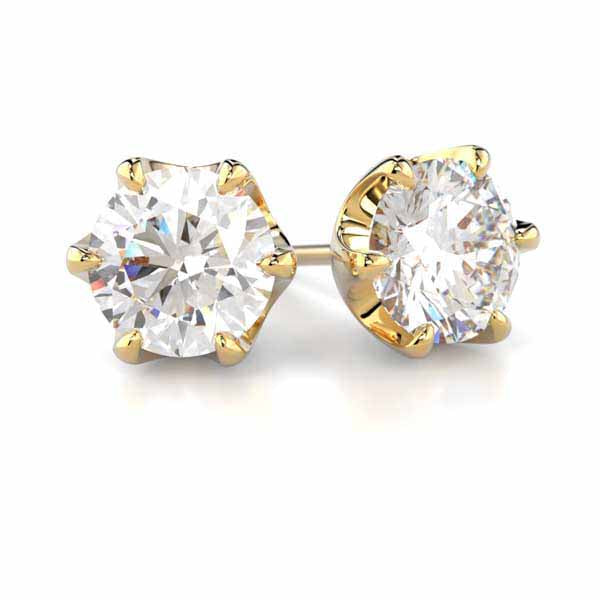 Festive Adele Laboratoriotimanttikorvakorut keltakulta 2,00 ct