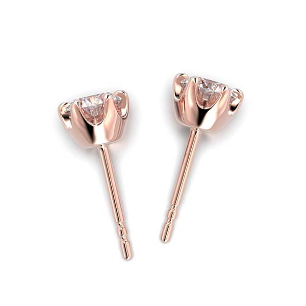 Festive Adele Laboratoriotimanttikorvakorut punakulta 1,40 ct