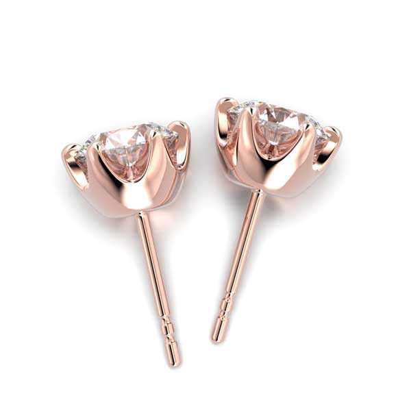 Festive Adele Laboratoriotimanttikorvakorut punakulta 2,00 ct