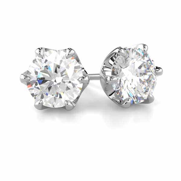 Festive Adele Laboratoriotimanttikorvakorut valkokulta 2,00 ct