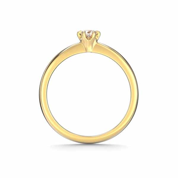 Festive Classic 23 Timanttisormus 0,20 ct keltakulta