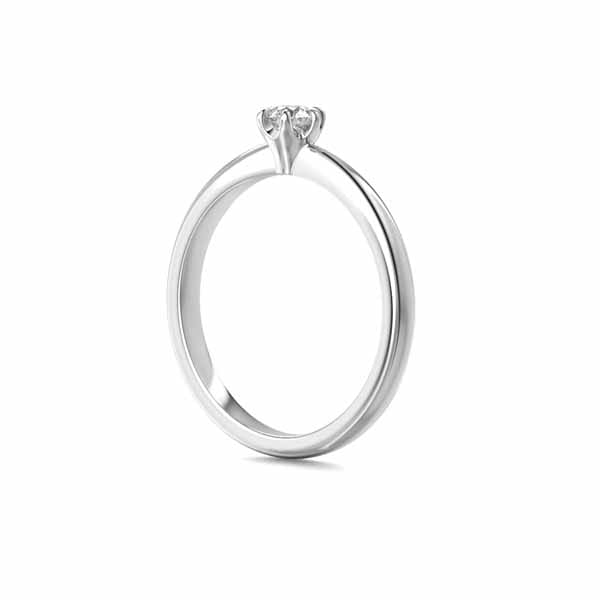 Festive Classic 23 Timanttisormus 0,20 ct valkokulta