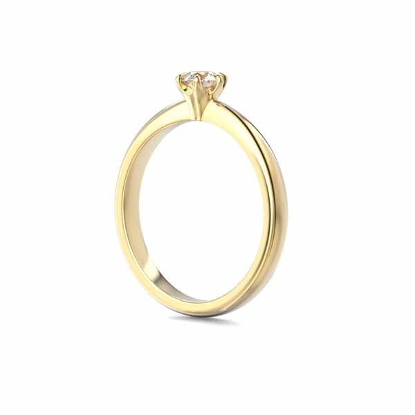 Festive Classic 23 Timanttisormus 0,30 ct keltakulta