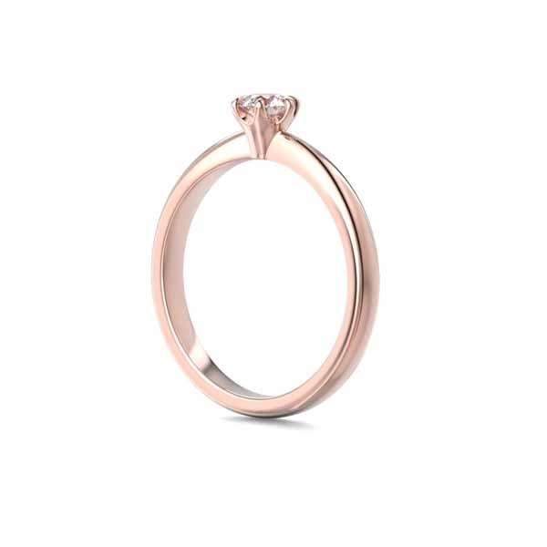 Festive Classic 23 Timanttisormus 0,30 ct punakulta