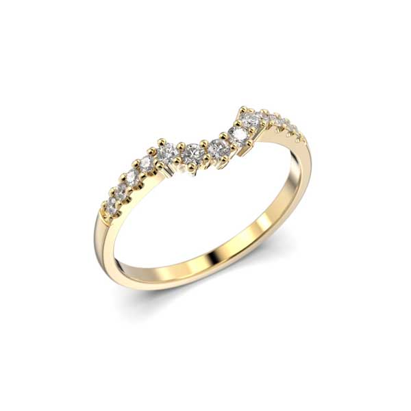 Festive Fiona Side Timanttisormus keltakulta 0,18 ct