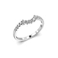 Festive Fiona Side Timanttisormus valkokulta 0,18 ct