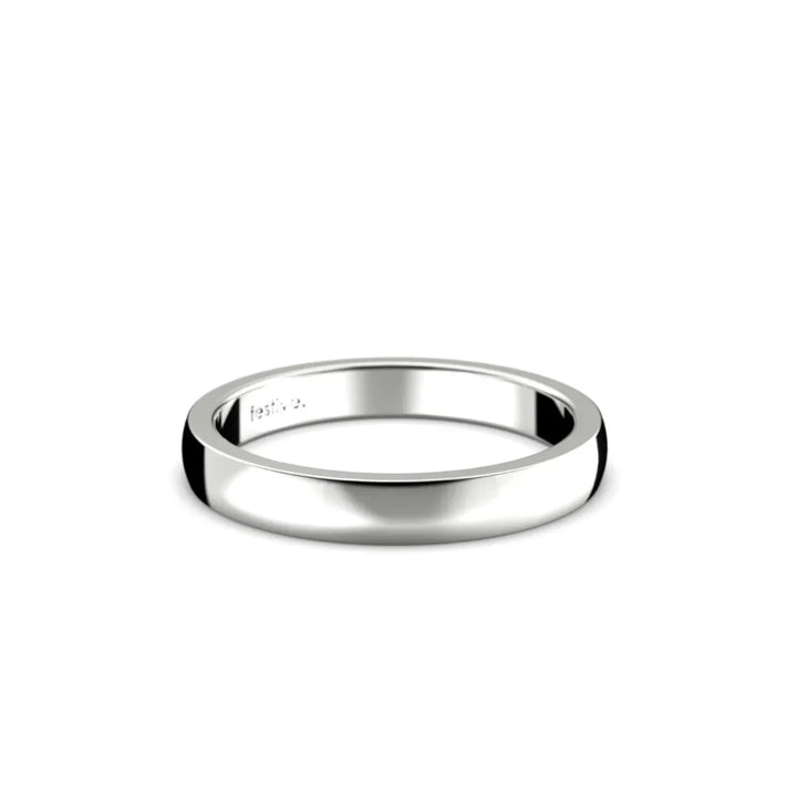Festive Firenze Medium kihlasormus 3 mm valkokulta
