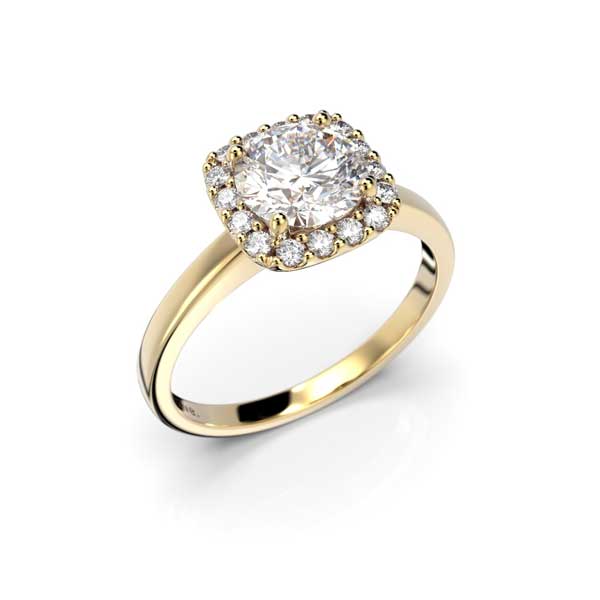 Festive Jennifer timanttisormus keltakulta 1,16 ct