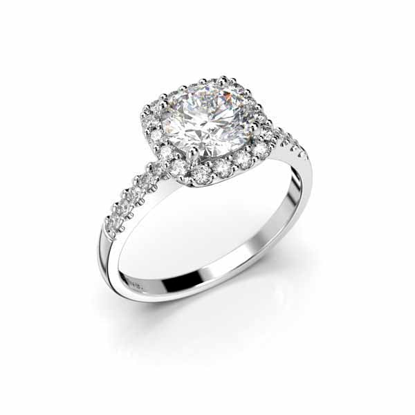 Festive Jennifer timanttisormus valkokulta 1,26 ct