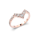 Festive Juliette Side Timanttisormus punakulta 0,21 ct