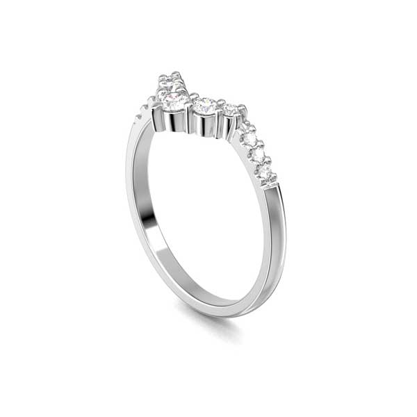 Festive Juliette Side Timanttisormus valkokulta 0,21 ct